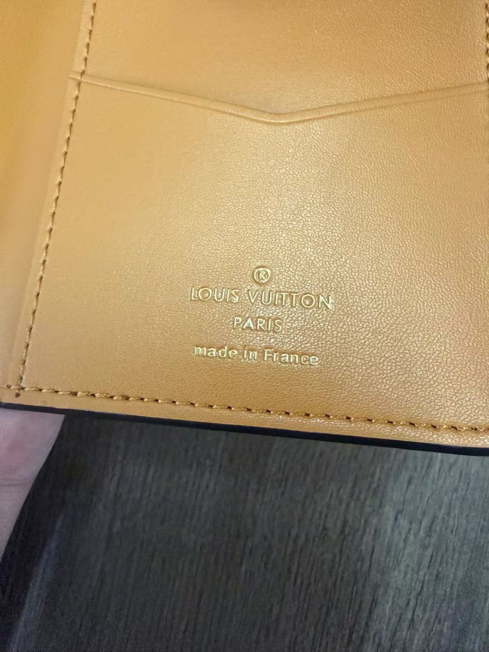 Louis Vuitton Black Pebbled Leather Long Wallet with Gold LV Emblem - Picture 13 of 16